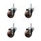 Service Caster 3 Inch High Temp Glass Filled Nylon Wheel Swivel 34 Inch Threaded Stem Caster Set SCC-TS20S314-GFNSHT-34212-4 - alternate 1